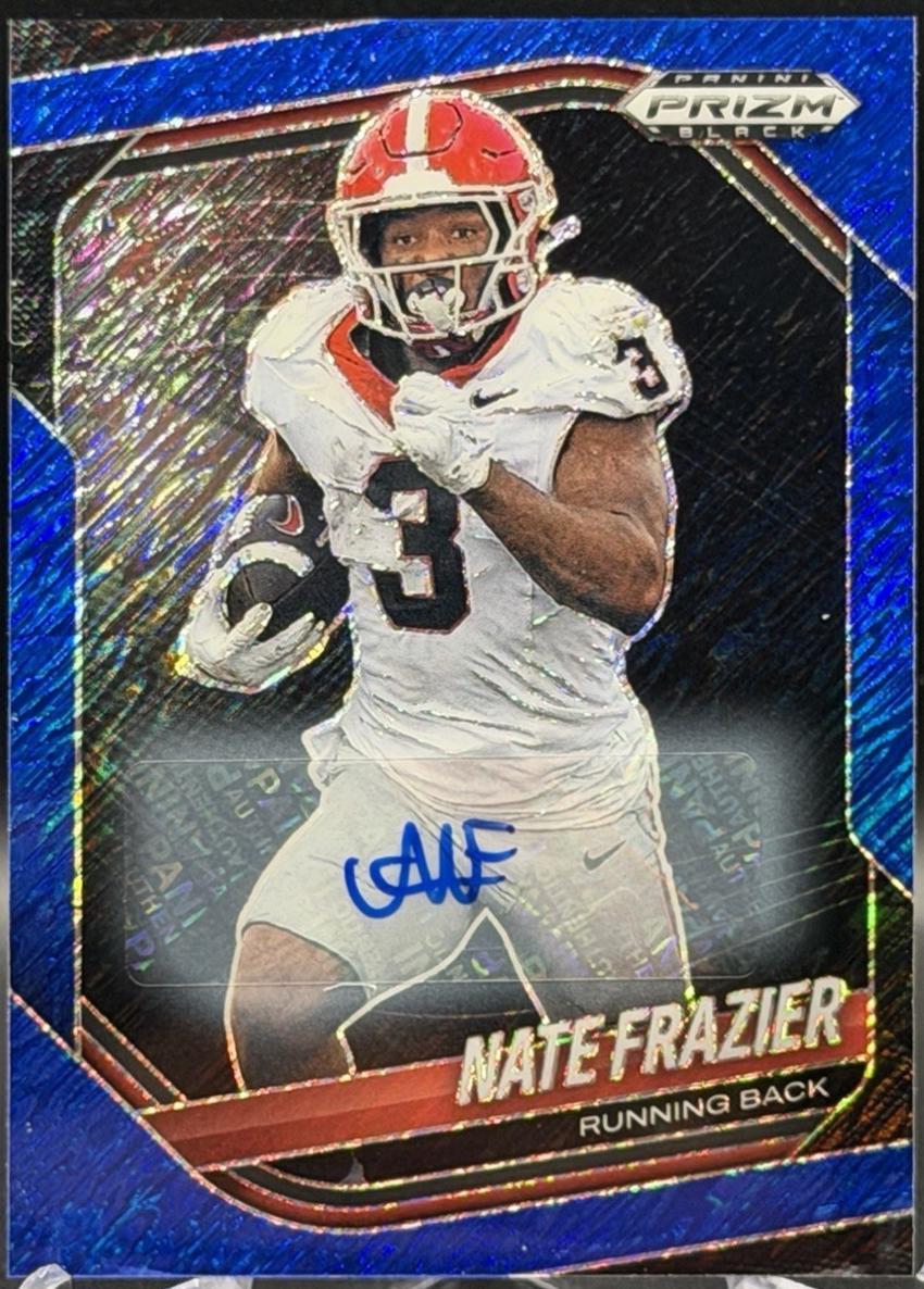 Nate Frazier [Autograph Blue Shimmer] #156