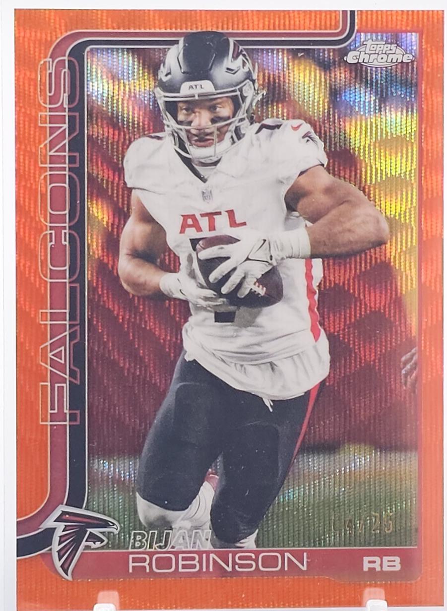 Bijan Robinson [Orange Wave Refractor] #16