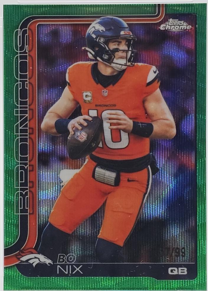 Bo Nix [Green Wave Refractor] #88