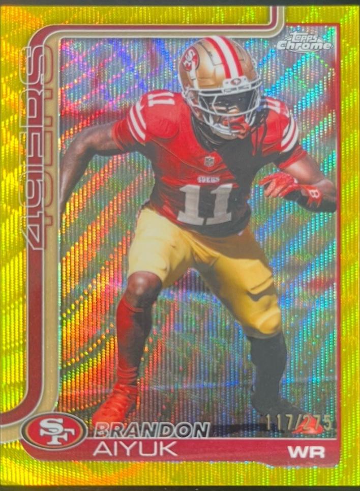 Brandon Aiyuk [Yellow Wave Refractor] #266