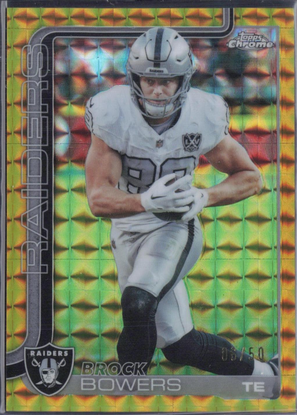 Brock Bowers [Gold Geometric Refractor] #178