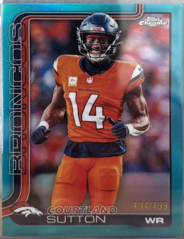 Courtland Sutton [Aqua Refractor] #86