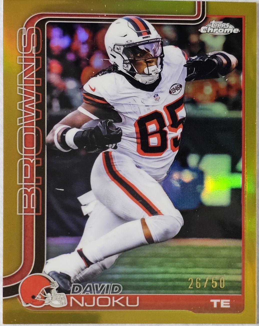 David Njoku [Leather Gold] #69