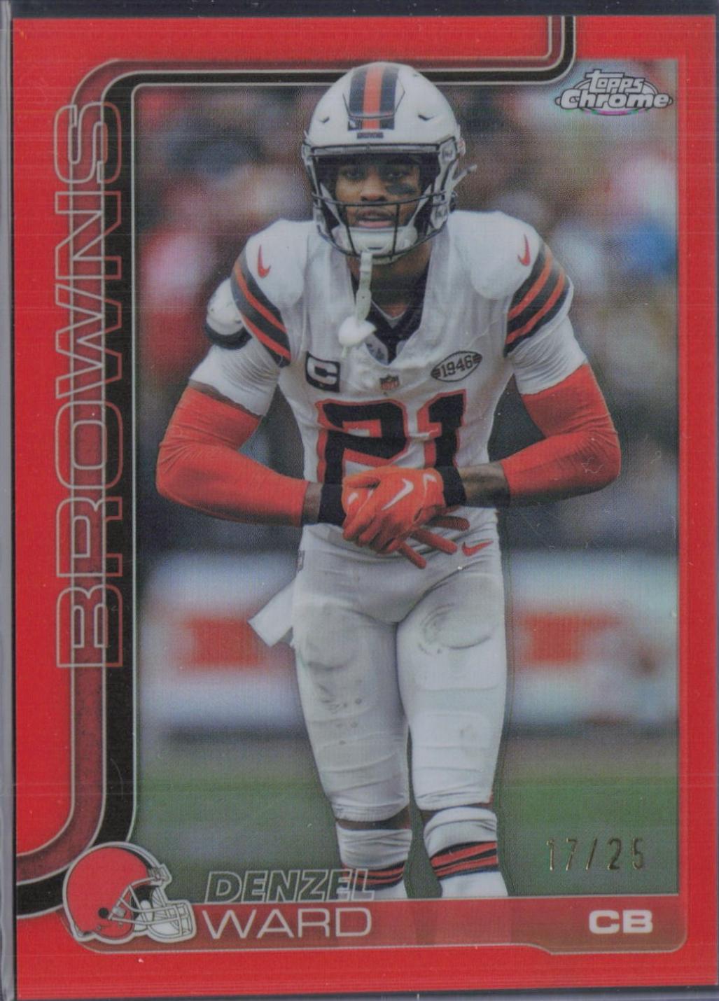 Denzel Ward [Orange Refractor] #74