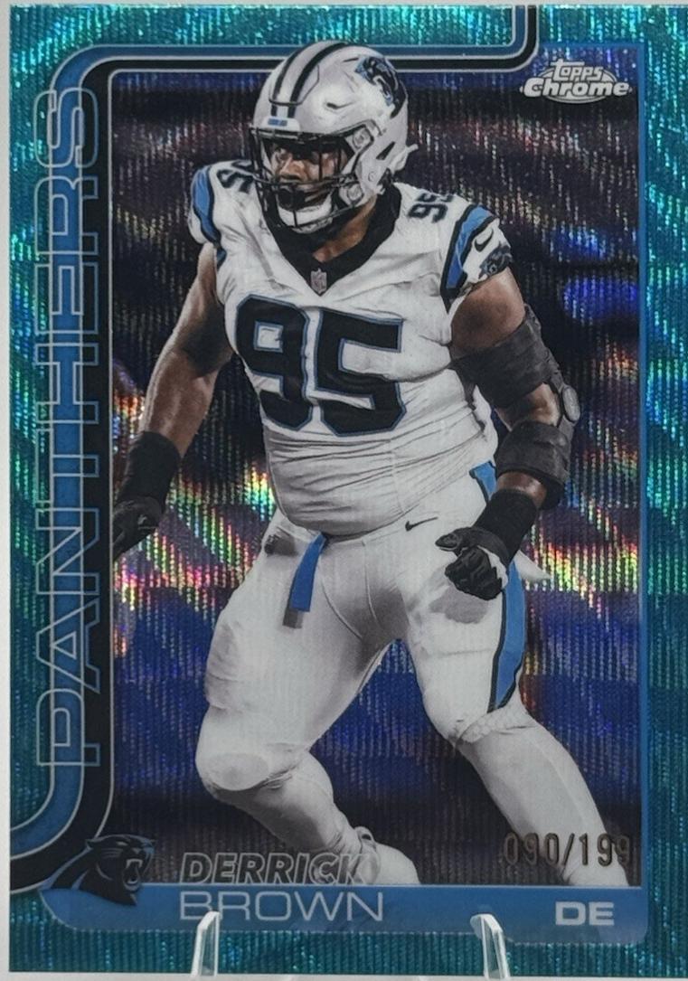 Derrick Brown [Aqua Wave Refractor] #47
