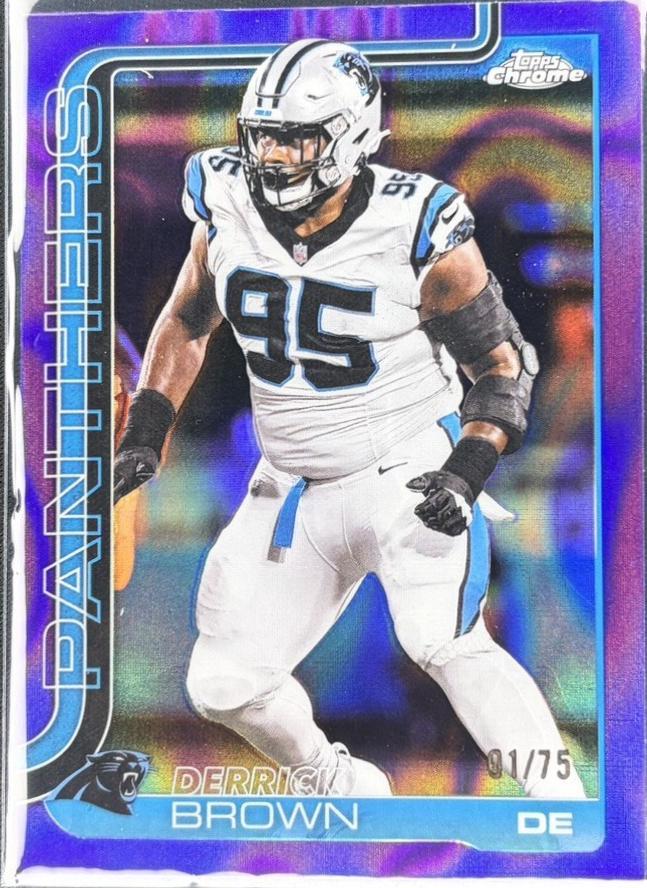 Derrick Brown [Purple Wave Refractor] #47