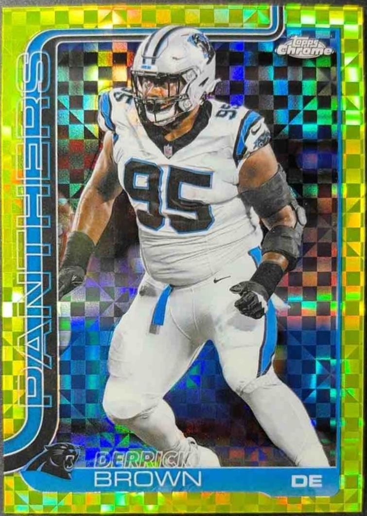 Derrick Brown [X-Fractor Green] #47