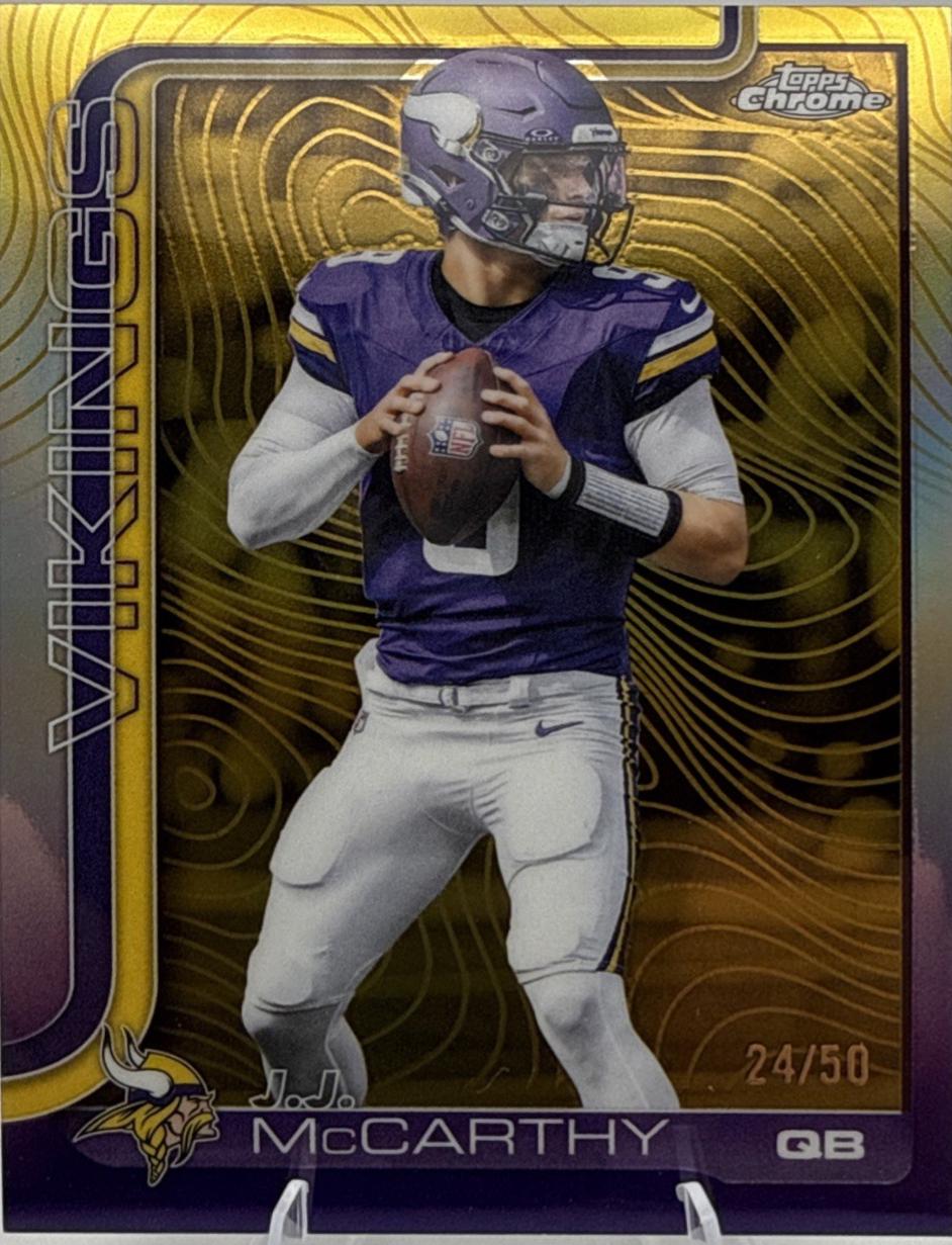 J.J. McCarthy [Leather Gold] #199
