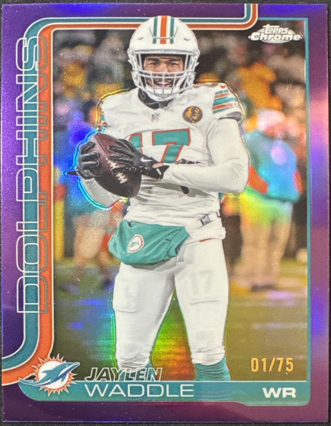 Jaylen Waddle [Purple Refractor] #186