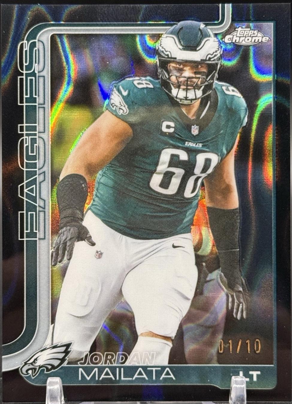 Jordan Mailata [Black Refractor] #245