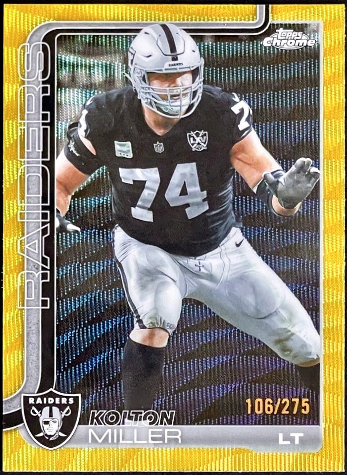 Kolton Miller [Yellow Wave Refractor] #183