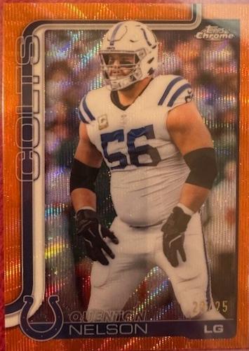 Quenton Nelson [Orange Wave Refractor] #144