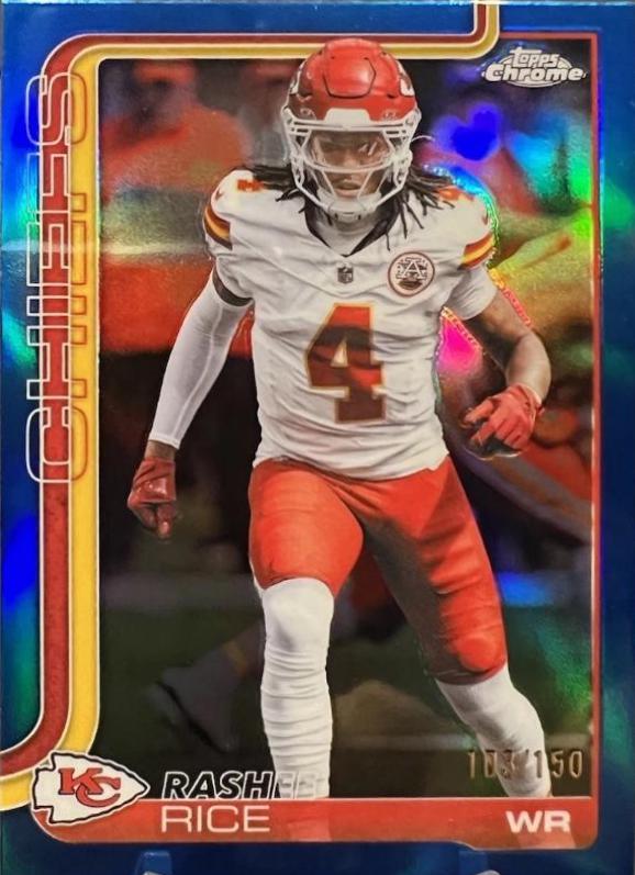 Rashee Rice [Blue Refractor] #147