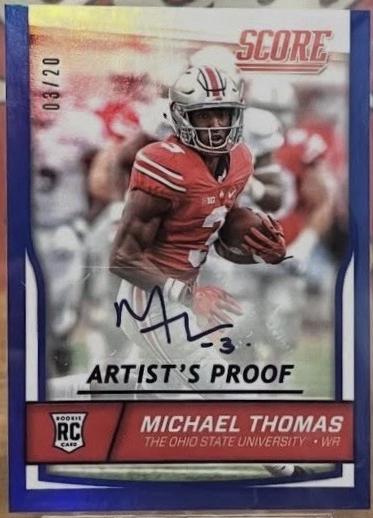Michael Thomas [Autograph Jumbo Artist's Proof] #362