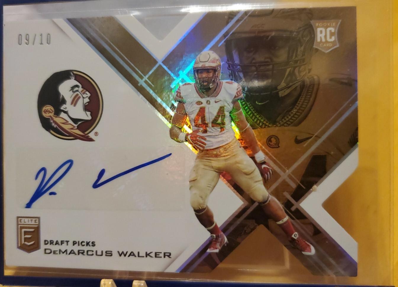DeMarcus Walker [Autographs Gold Die Cut] #217
