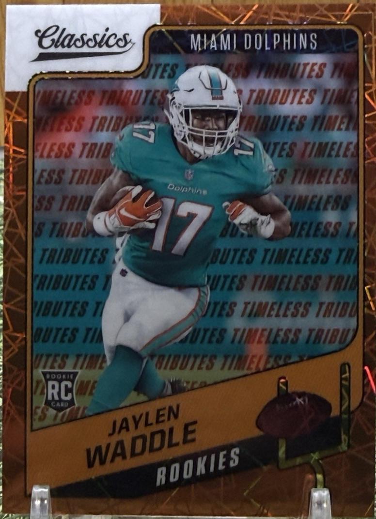 Jaylen Waddle [Premium Edition Timeless Tributes Orange] #158