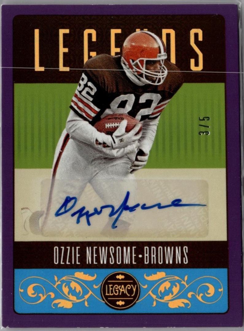 Ozzie Newsome [Violet Autograph] #136