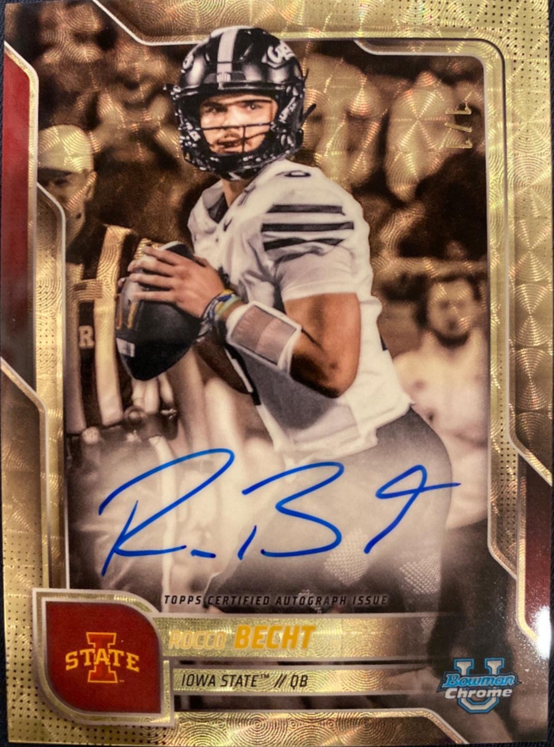 Rocco Becht [Superfractor] #BCA-RB