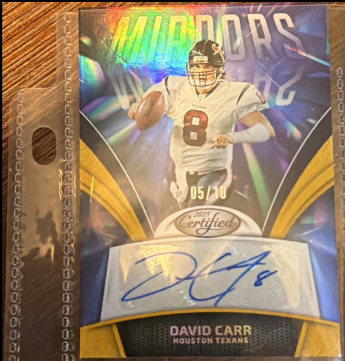 David Carr [Gold] #MS-DCA
