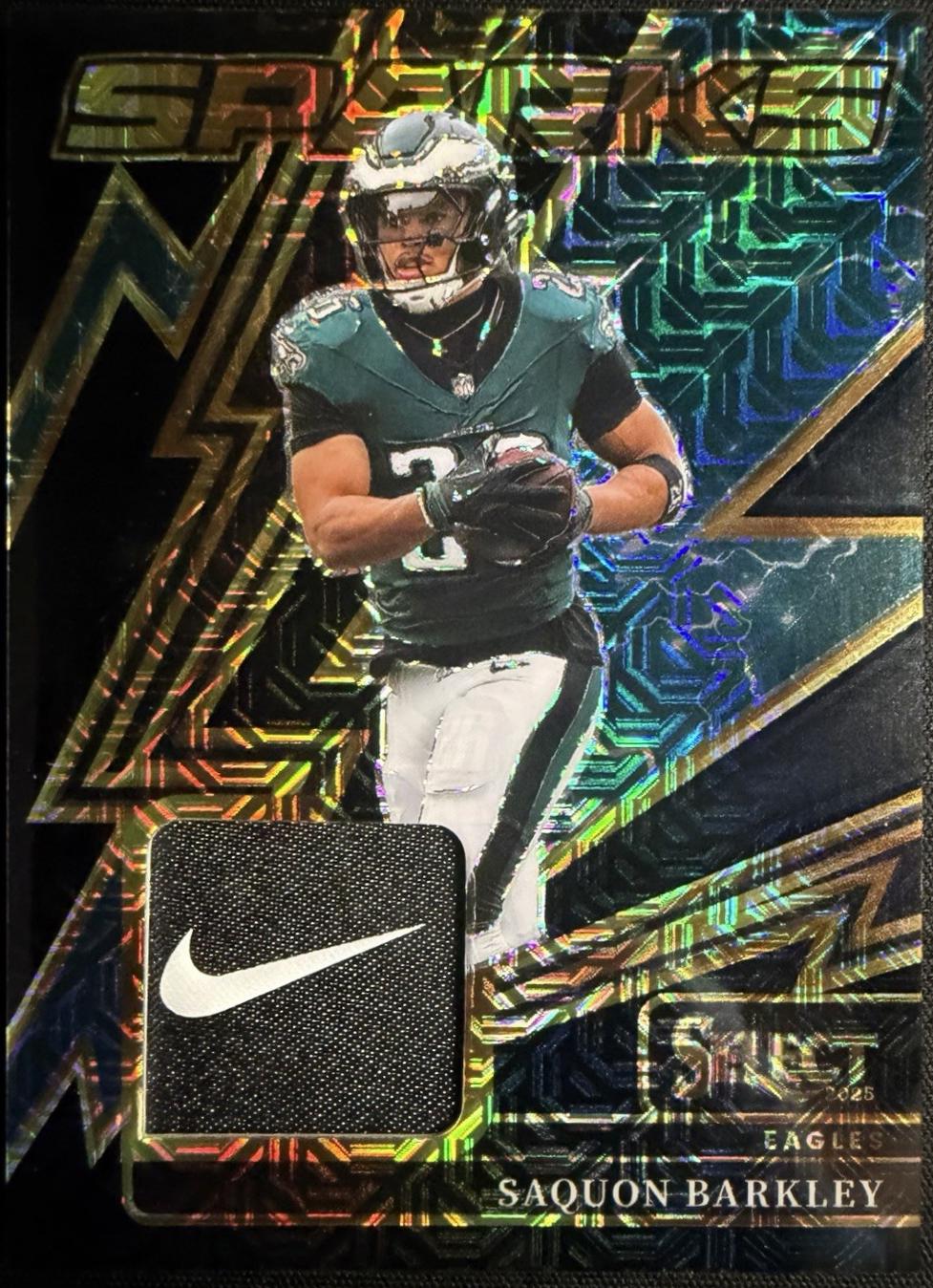 Saquon Barkley [Black Laundry Nike Swoosh] #SPK-SBY