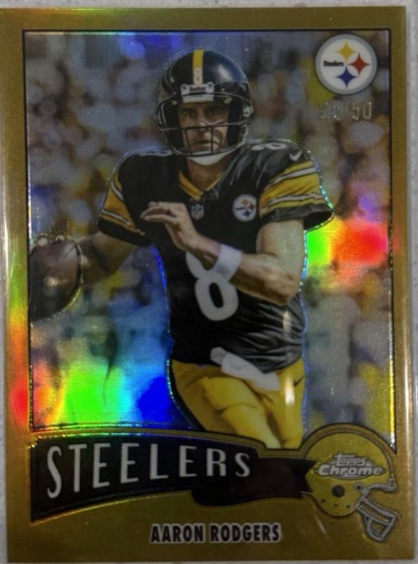 Aaron Rodgers [Gold Refractor] #1975-28