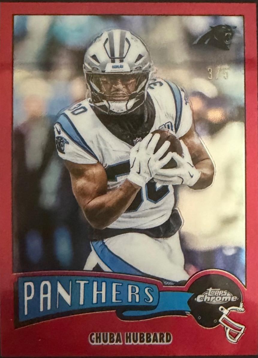 Chuba Hubbard [Red Refractor] #1975-5