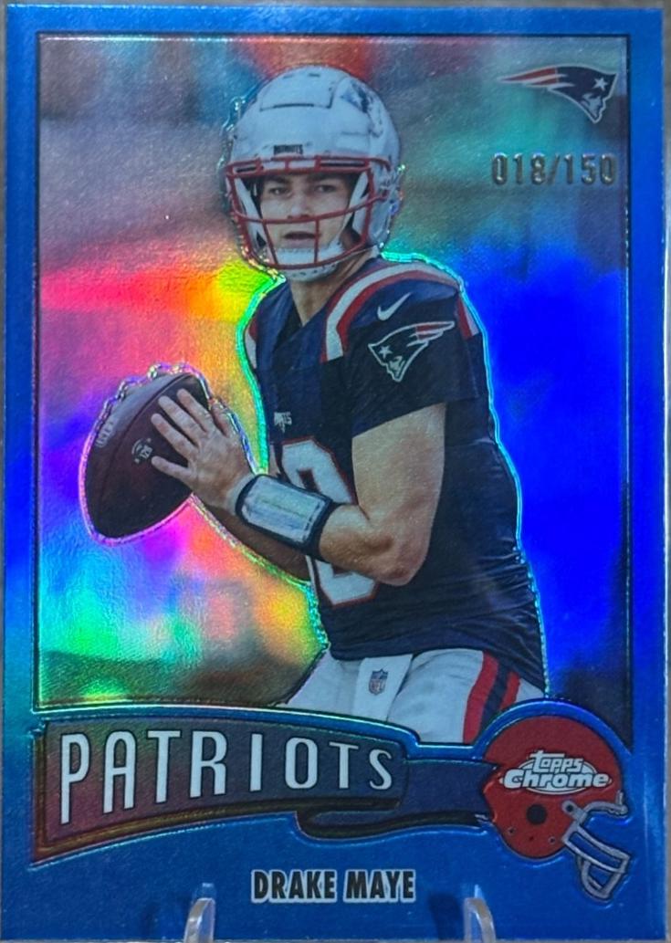 Drake Maye [Blue Refractor] #1975-23