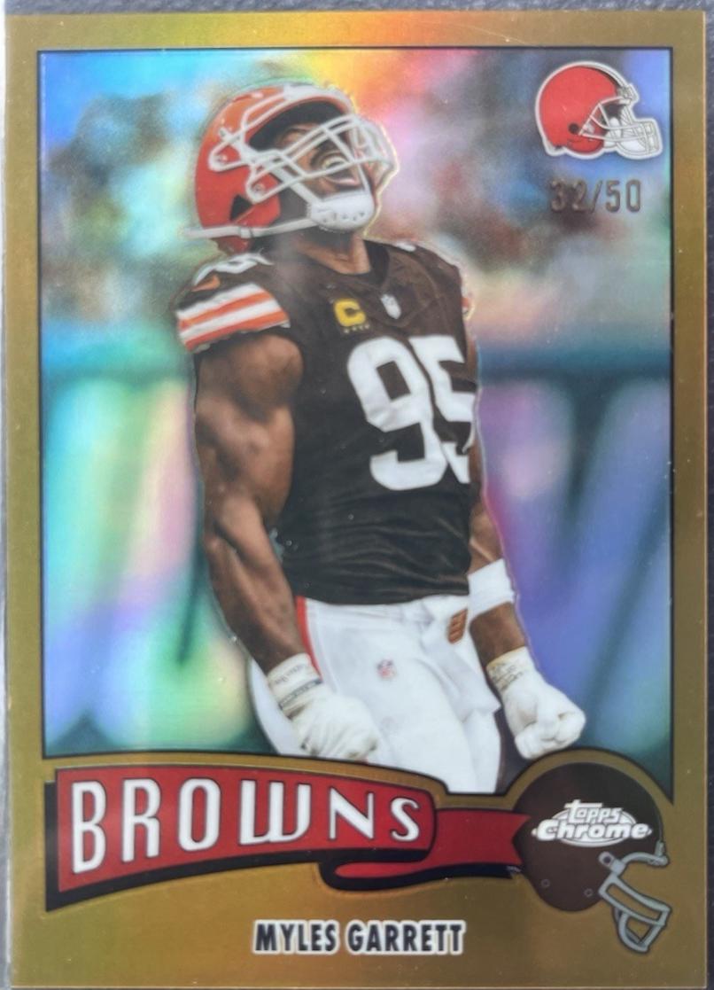 Myles Garrett [Gold Refractor] #1975-8