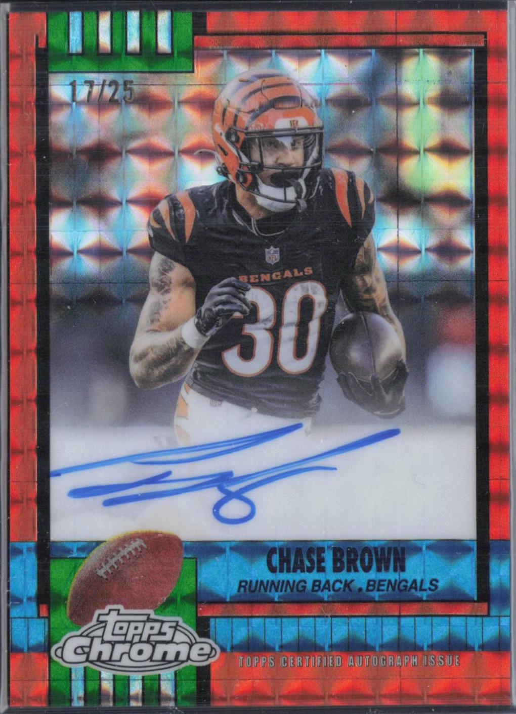 Chase Brown [Orange Geometric] #1990-CB