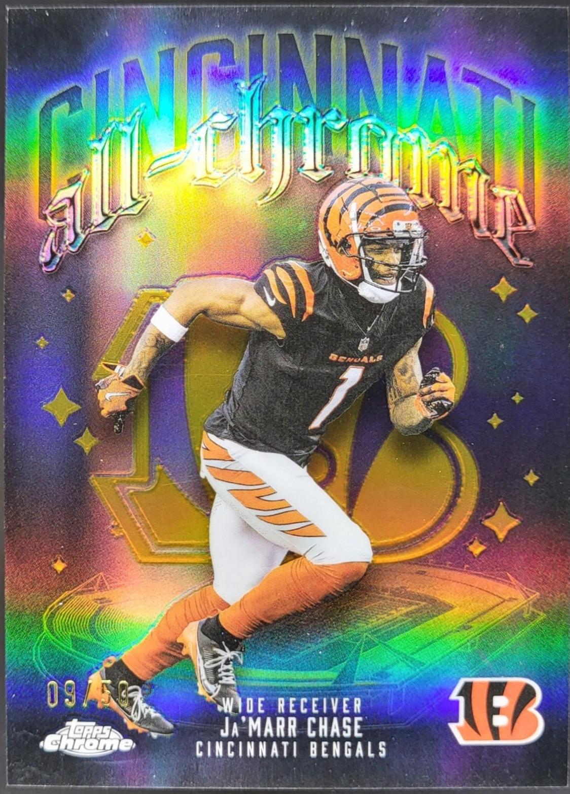 Ja'Marr Chase [Gold Refractor] #ACT-5