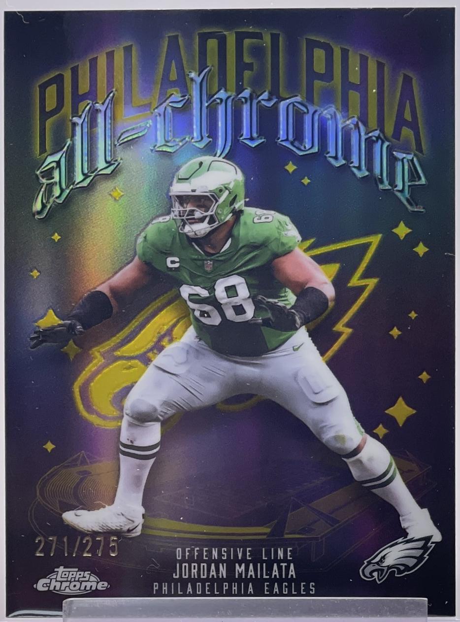 Jordan Mailata [Yellow Refractor] #ACT-12