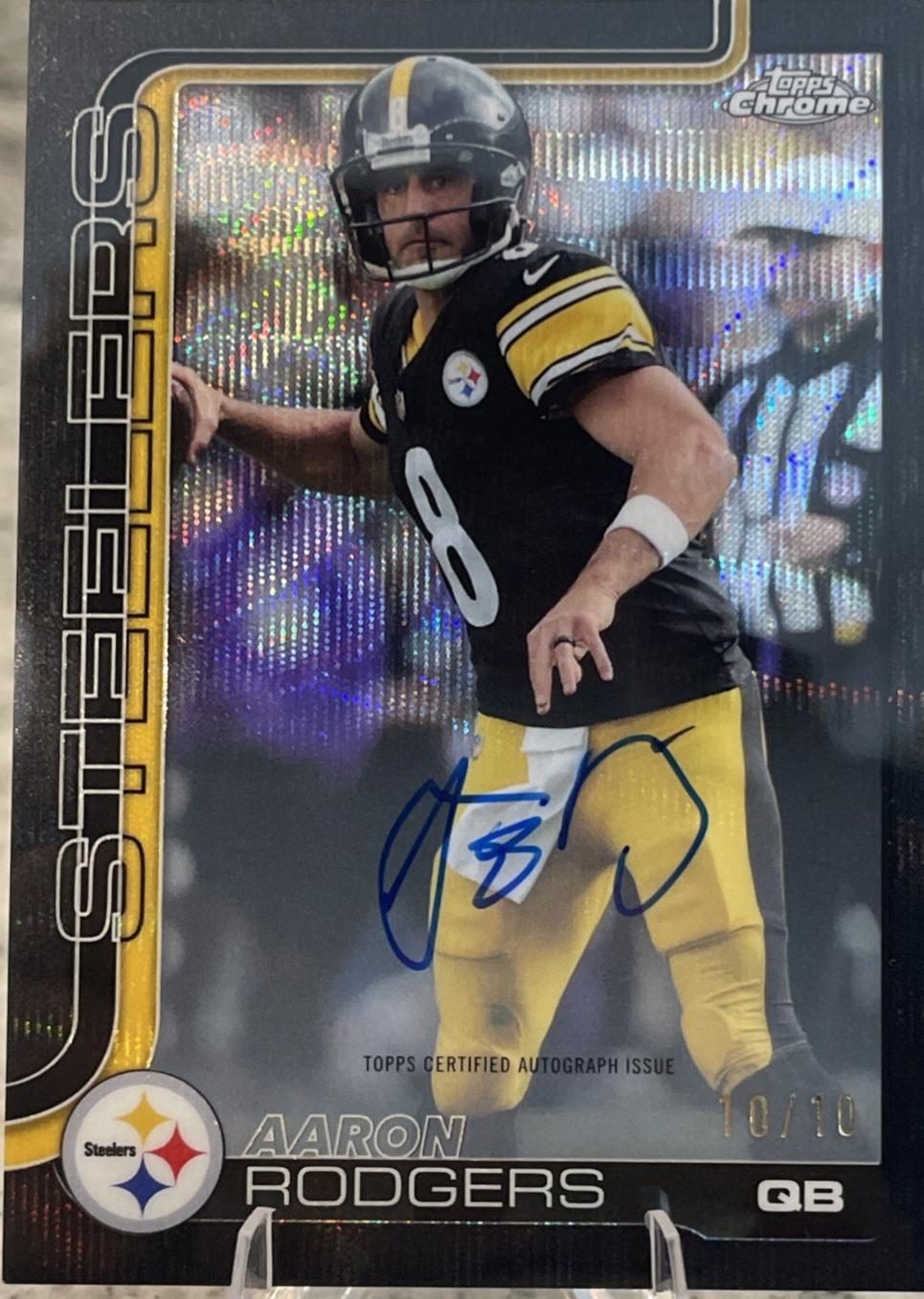 Aaron Rodgers [Black Refractor] #BA-AR