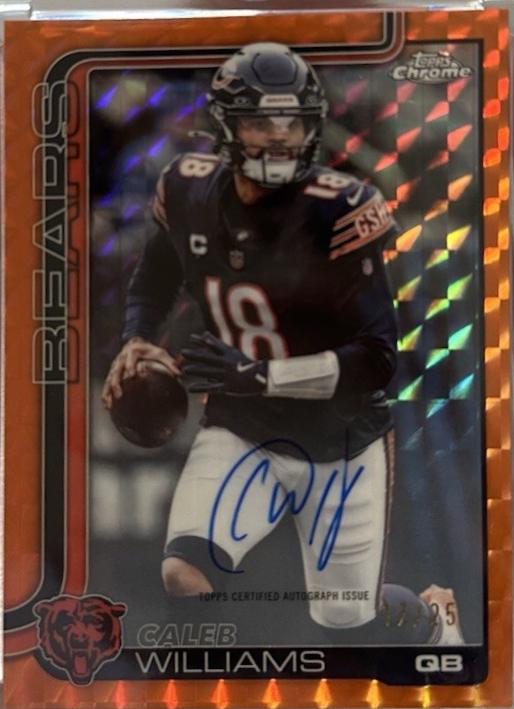 Caleb Williams [Orange Geometric Refractor] #BA-CW