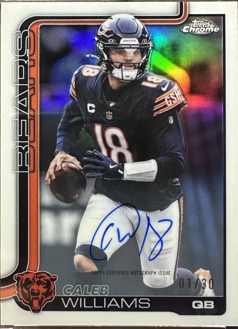 Caleb Williams [White Refractor] #BA-CW