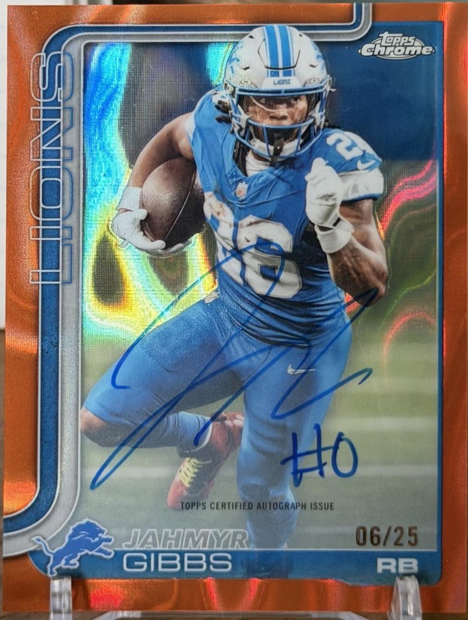 Jahmyr Gibbs [Orange Lava Refractor] #BA-JG