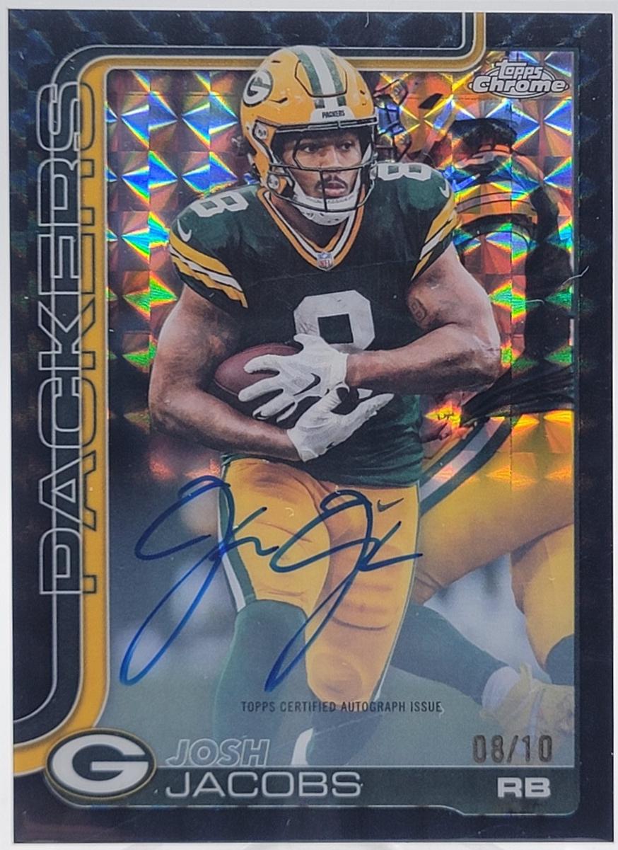Josh Jacobs [Black Geometric Refractor] #BA-JJA