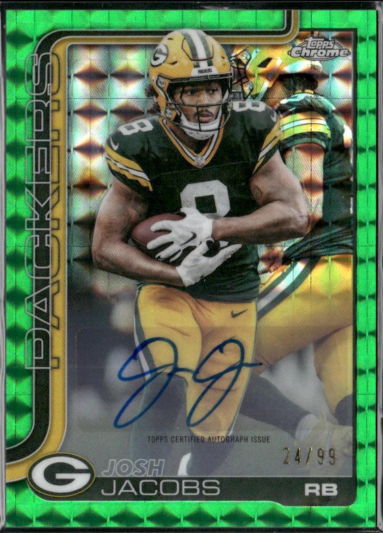 Josh Jacobs [Green Geometric Refractor] #BA-JJA