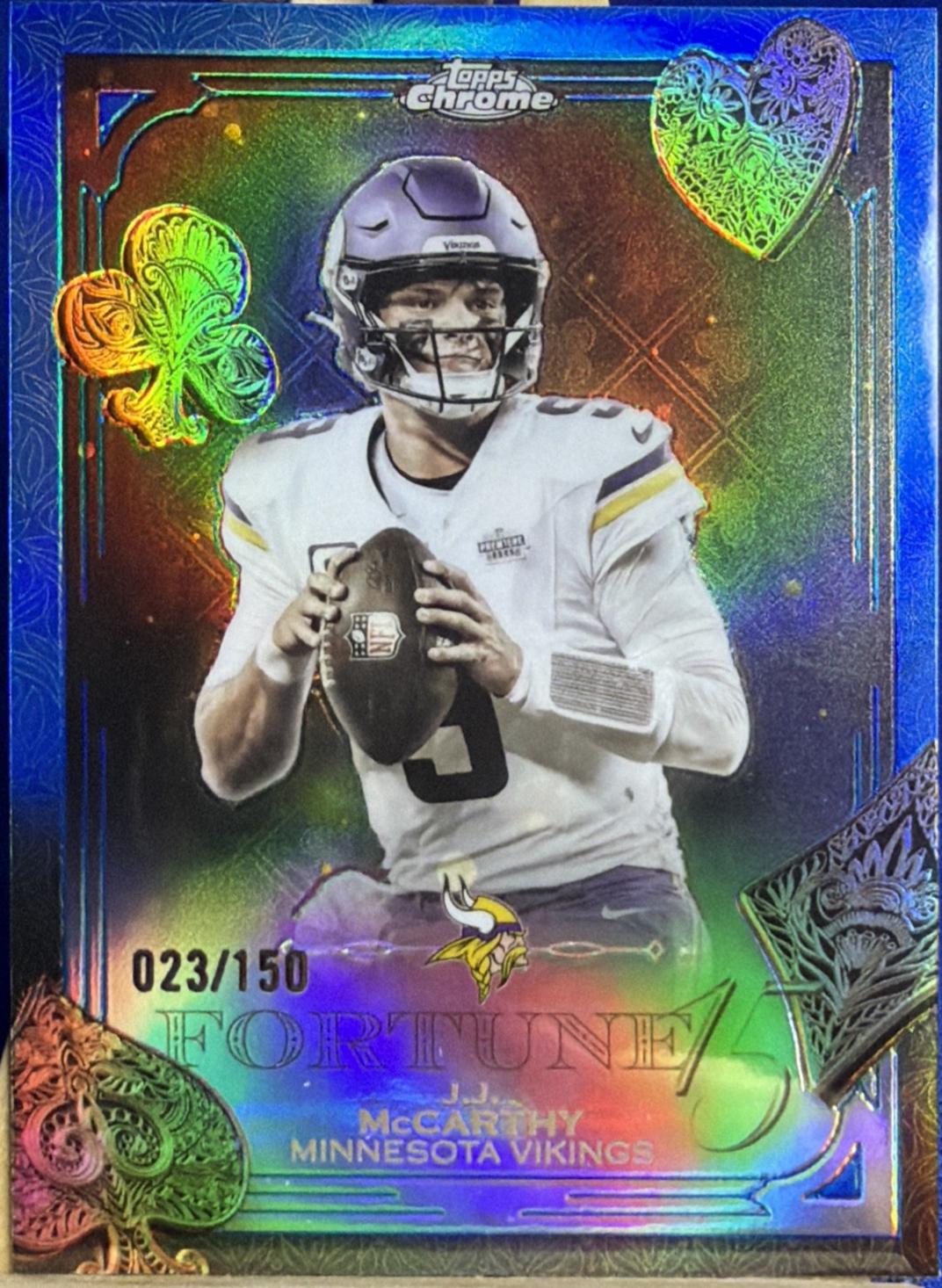 J.J. McCarthy [Blue Refractor] #F15-18