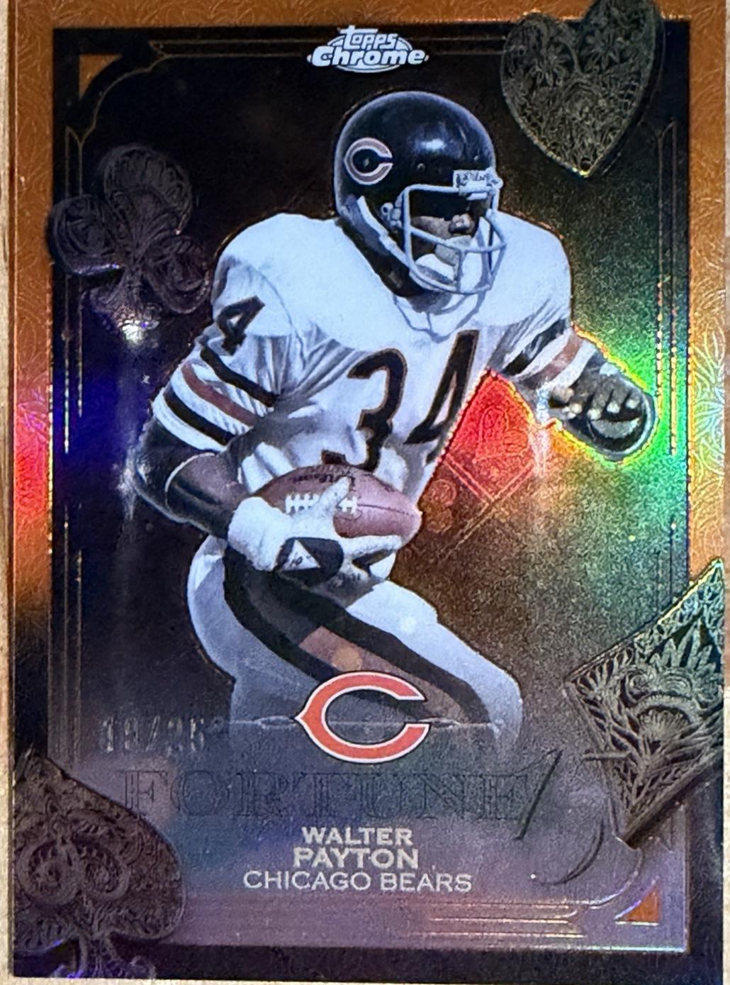 Walter Payton [Orange Refractor] #F15-34
