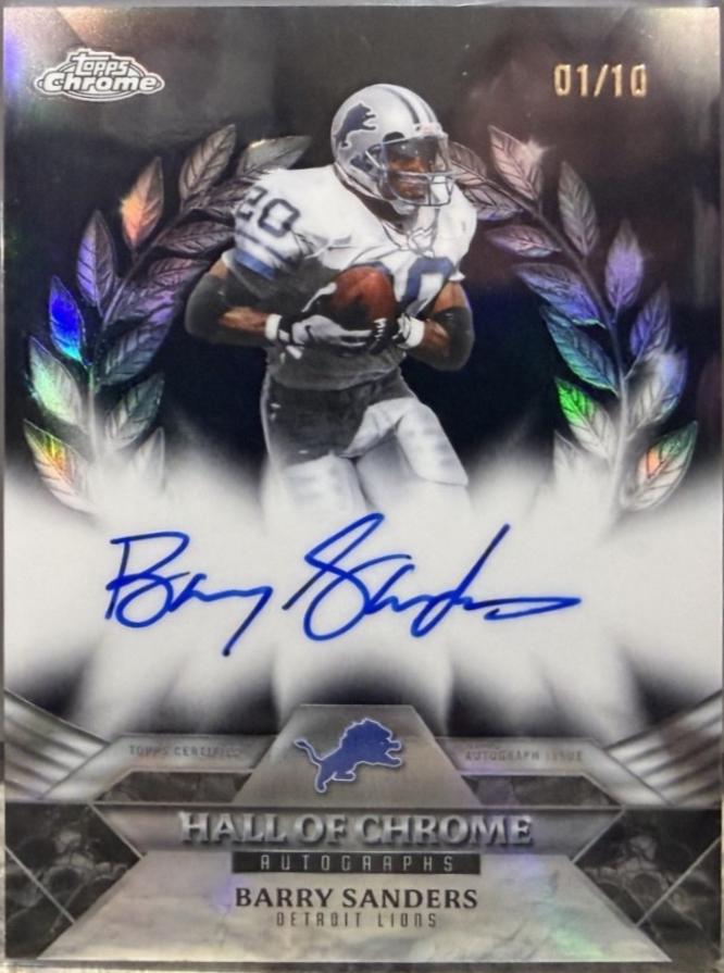 Barry Sanders [Black] #HOCA-BS