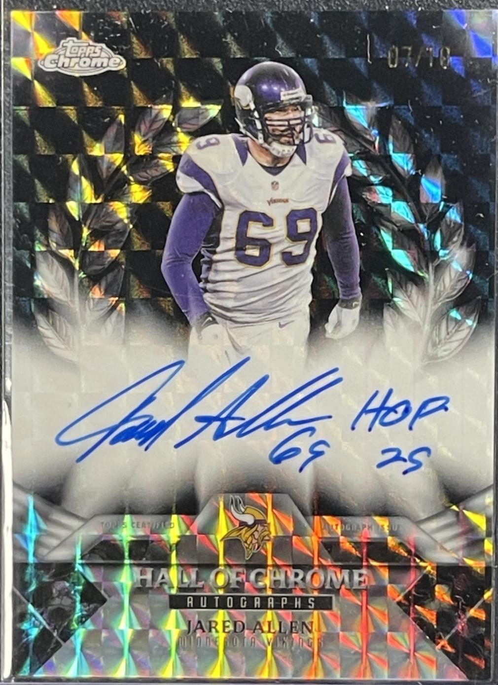 Jared Allen [Black Geometric] #HOCA-JA