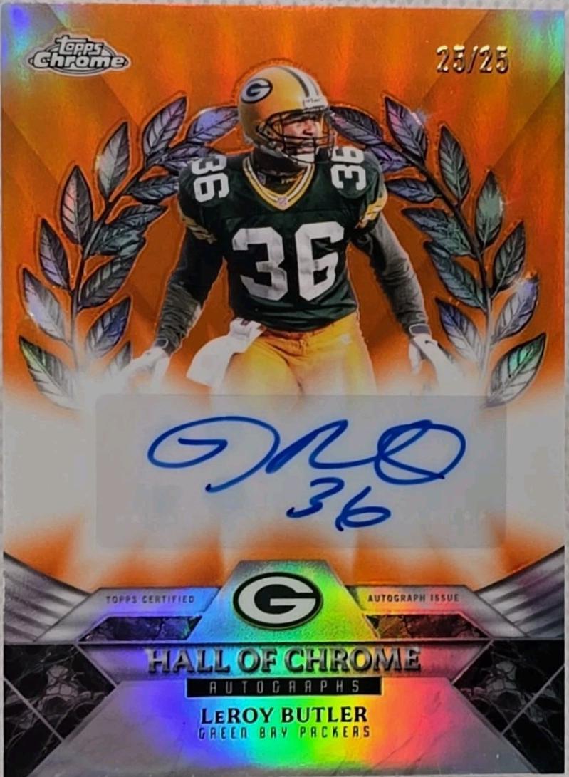 LeRoy Butler [Orange Geometric] #HOCA-LB