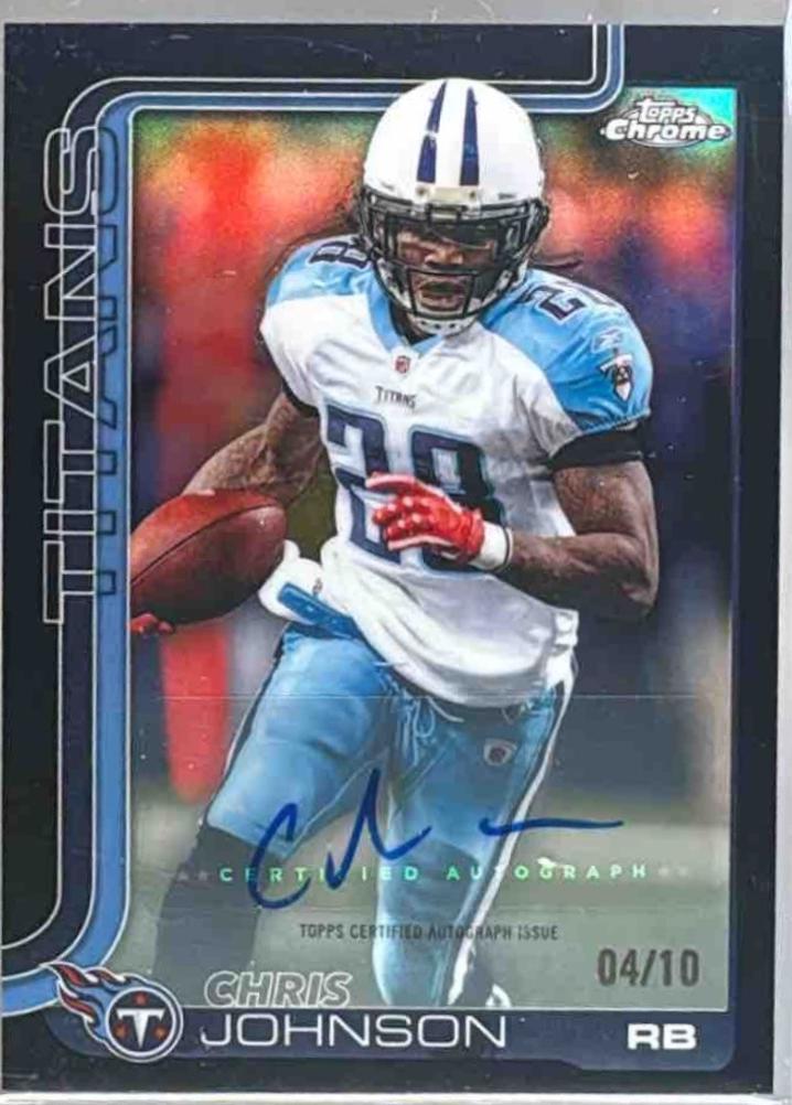 Chris Johnson [Black Refractor] #CLA-CJ