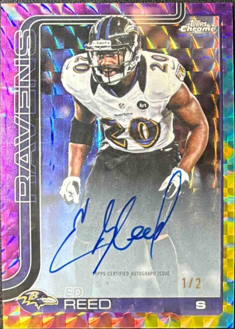 Ed Reed [Tie Dye Geometric Refractor] #CLA-ER
