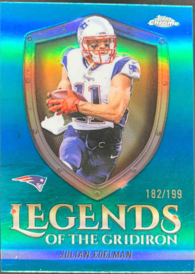 Julian Edelman [Aqua Refractor] #LOG-24