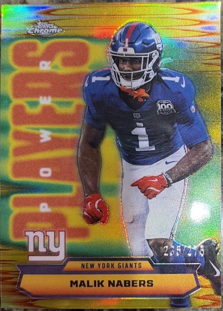 Malik Nabers [Yellow Refractor] #PP-25