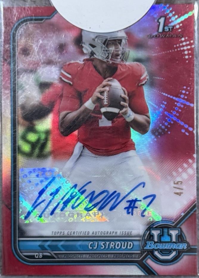 CJ Stroud [Red Refractor] #BCPA-CS