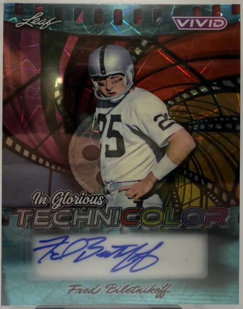 Fred Biletnikoff [Prismatic Teal] #GA-FB1