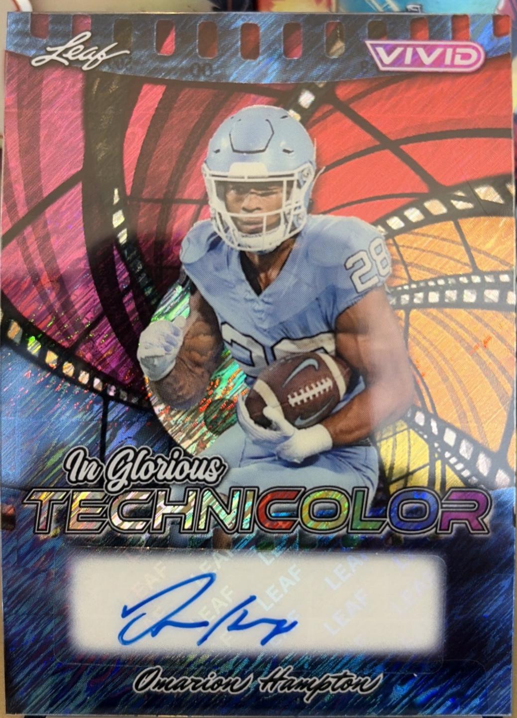 Omarion Hampton [Shimmer Blue] #GA-OH1