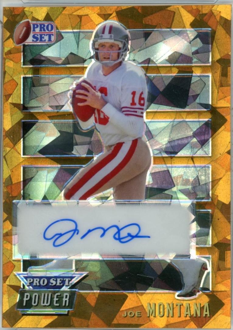 Joe Montana [Pro Set Border Crystal] #PW-JM1